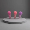 Pink and purple spherical cap lip gloss bottle with matte texture, portable design, fashionable beauty packaging Specification image